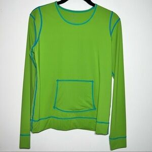 Athleta Long Sleeve Pocket Front Long Sleeve Top